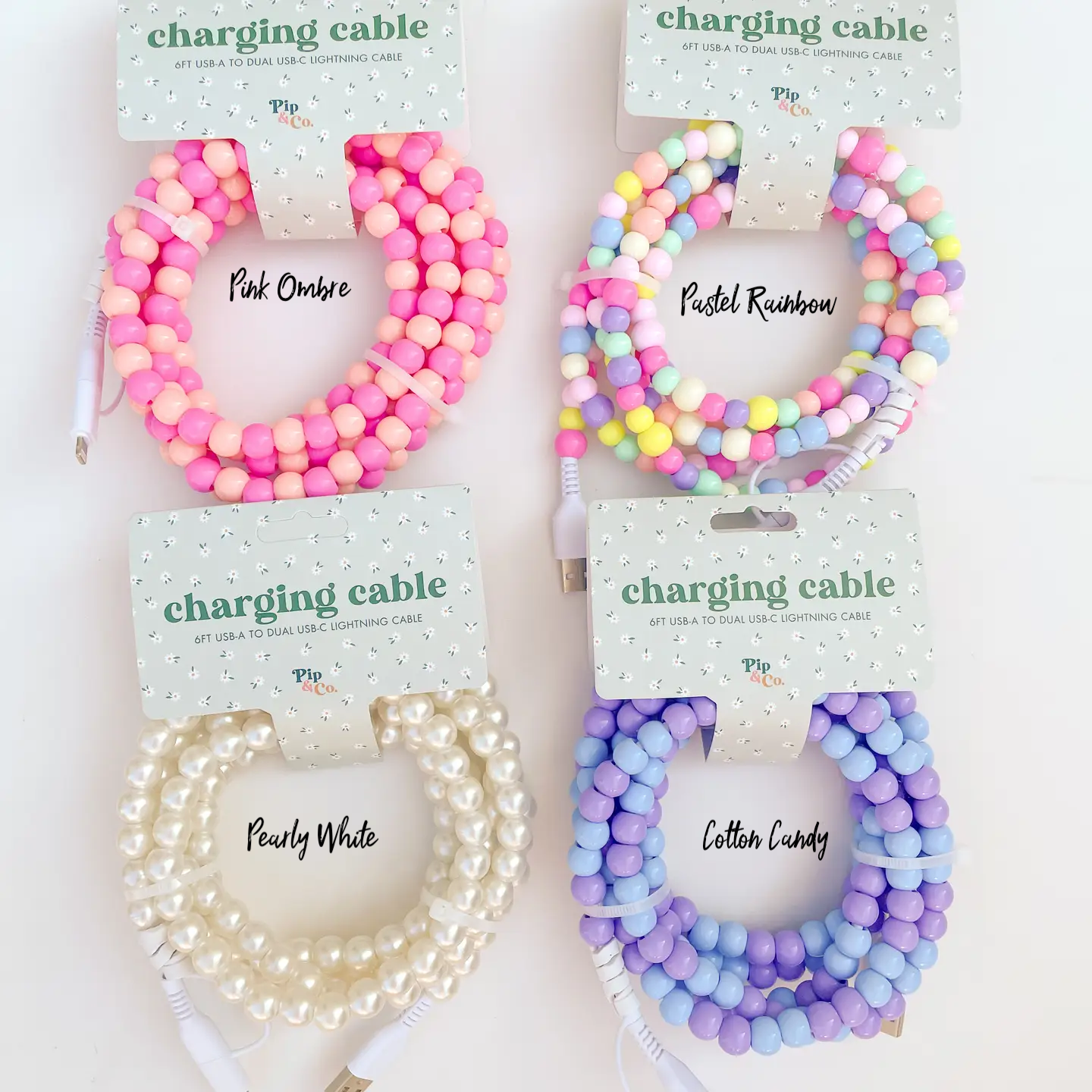 Phone Charger, Pink Ombre