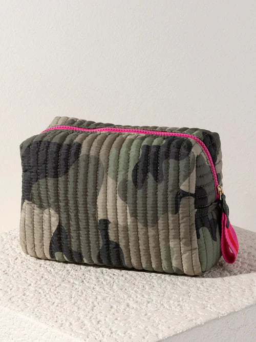 Ezra Small Boxy Camo Pouch