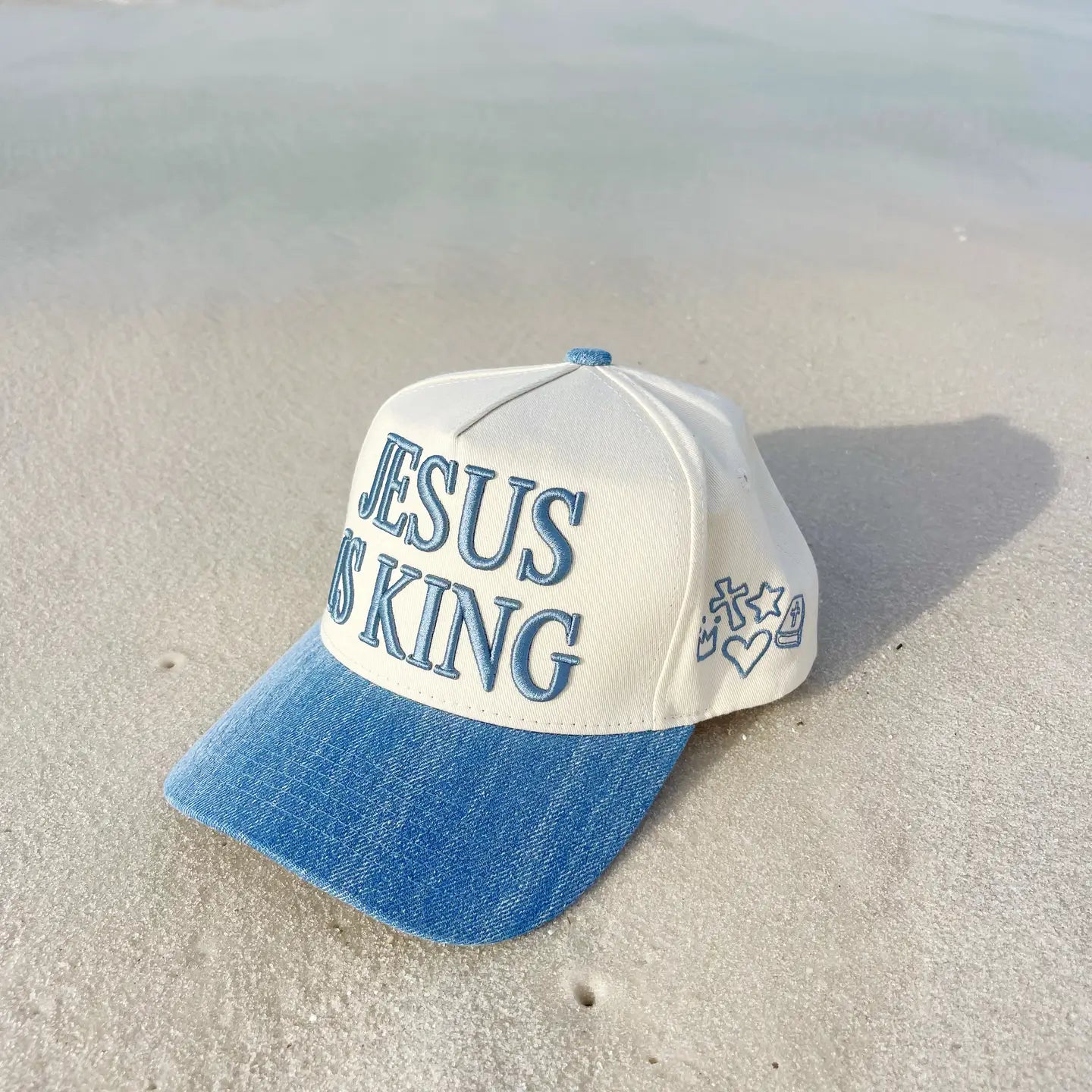 Hat, Denim Jesus