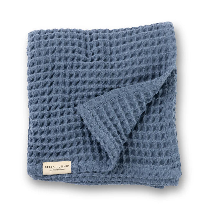 Waffle Baby Blanket, Rain