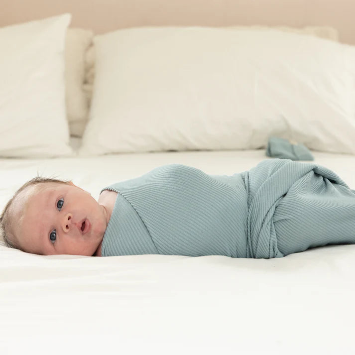 Swaddle + Beanie, Fog