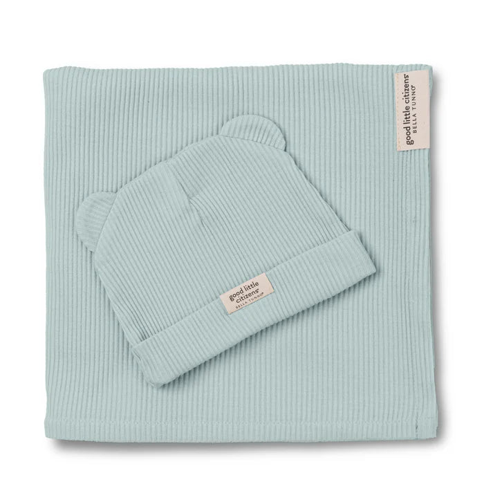 Swaddle + Beanie, Fog