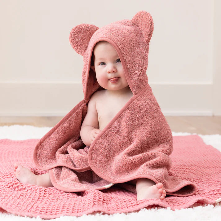 Hooded Mitt + Towel, Watermelon