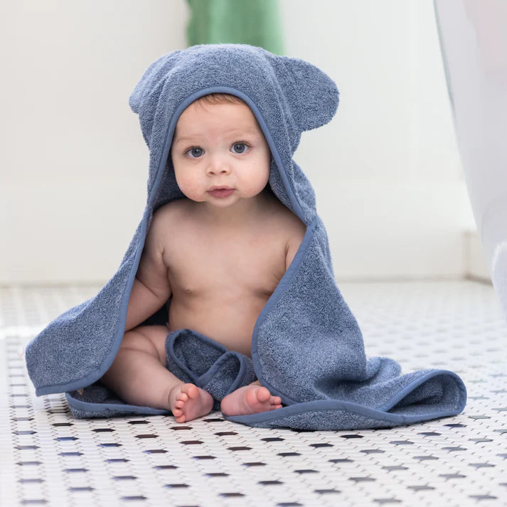 Hooded Towel + Mitt, Rain