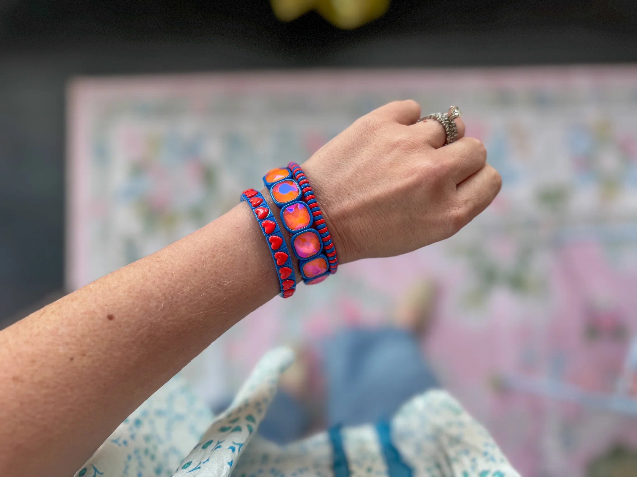 Spirit Bracelets, Blue + Orange