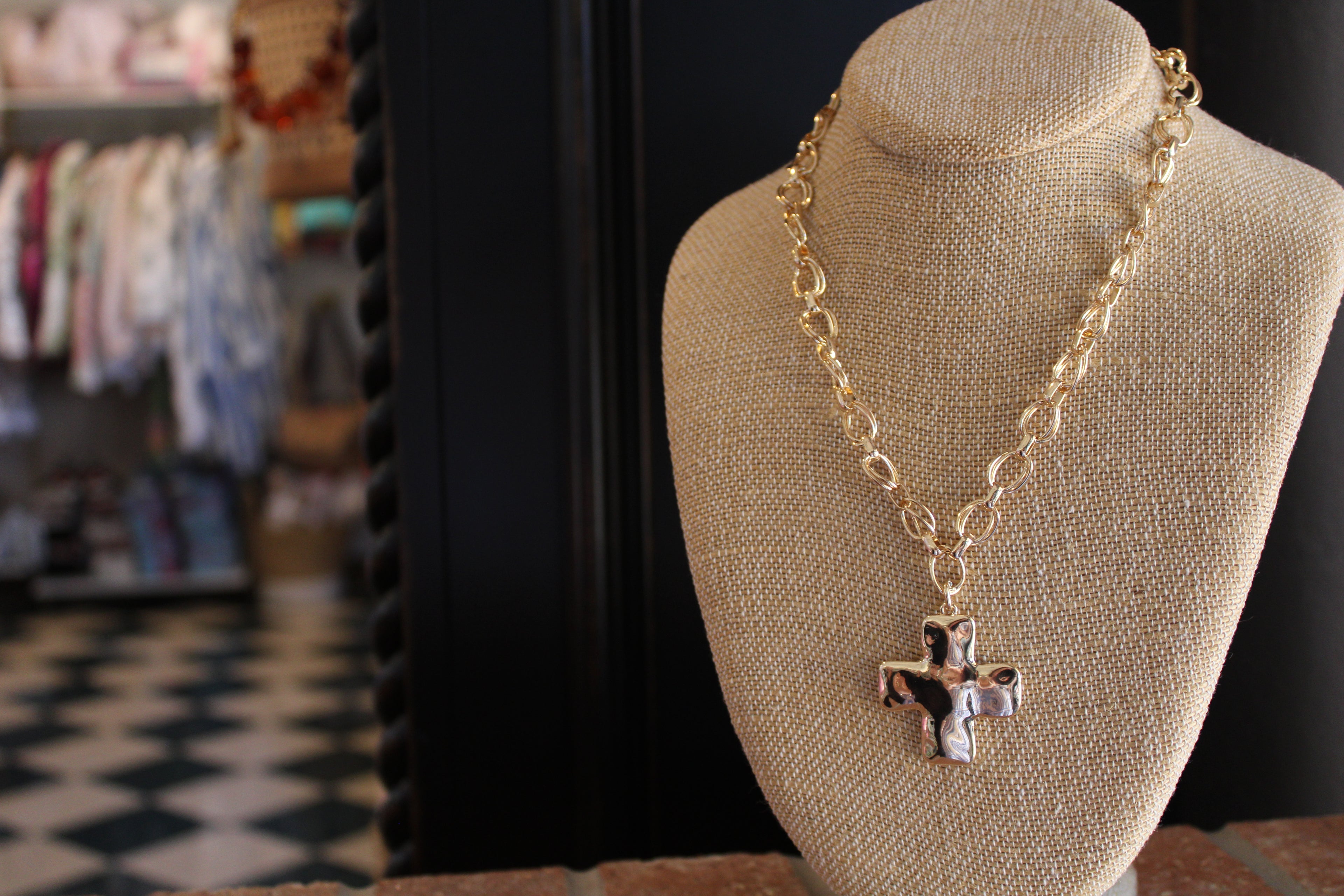 Elise Cross Necklace