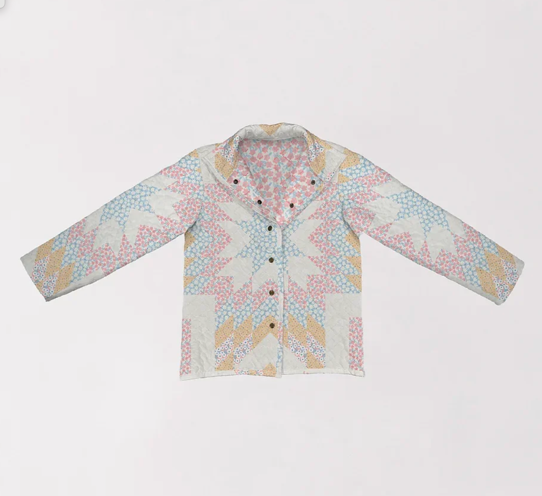 Ida Mae, Adeline Patchwork Snap Jacket
