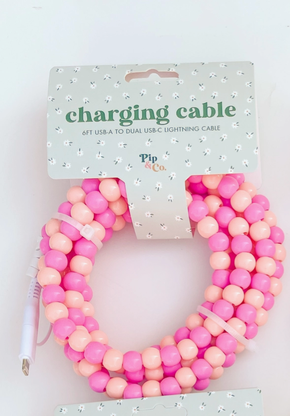 Phone Charger, Pink Ombre