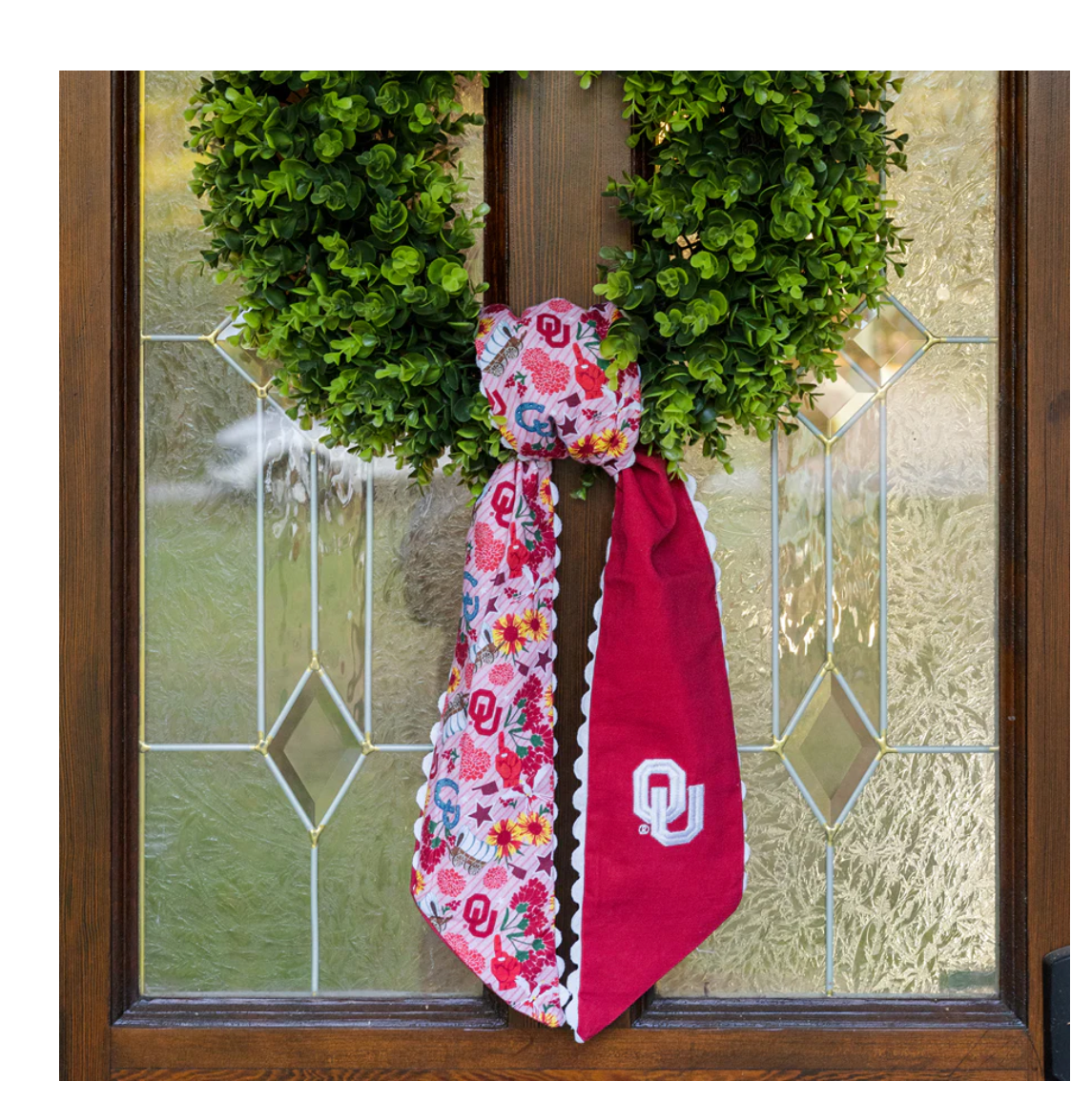 OU Cotton Wreath Scarf